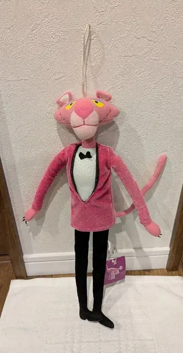 핑크 팬서 40주년 기념일 턱시도 봉제 인형 스트랩 새상품