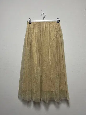 새상품급 FURFUR 골드 샤샤 스커트