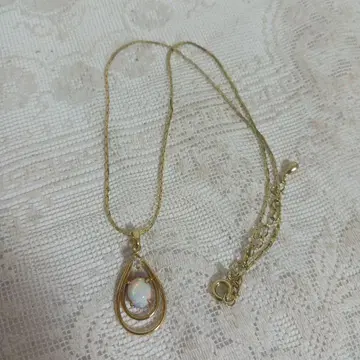 오팔 눈물형 물방울형 목걸이
