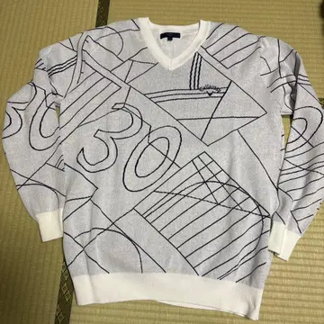 Callaway 기하학 패턴 스웨터 LL