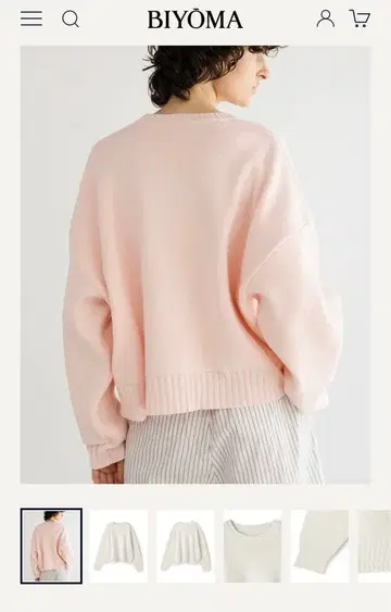 biyoma COTTON ACRYLIC KNIT PULLOVER