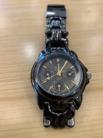 ELGIN 남성용 손목시계 엘진 블랙 데이데이트 쿼츠식