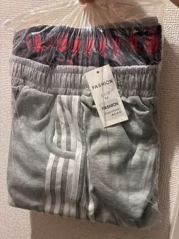 배기 레이어드 스웨트 팬츠 M