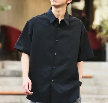 [택 포함 새상품] AiRide/릴랙스 핏 레귤러 카라 셔츠 L