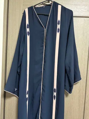 아바야 abaya 네이비 56 사이즈 비즈 장식