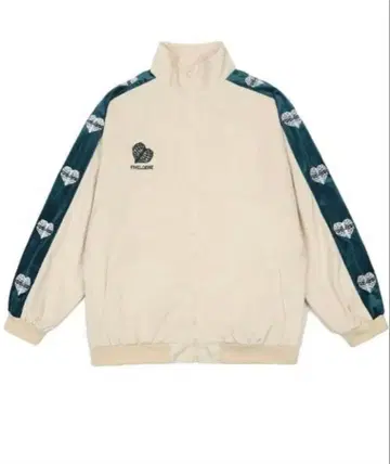 ARULE 집업 자켓 L 화이트/다크 그린 알룰