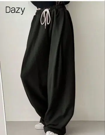 스웨트 팬츠 화이트 블랙 세트