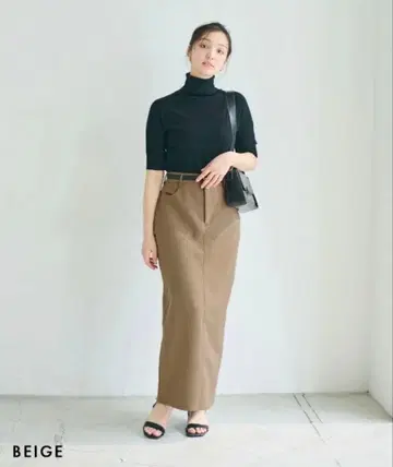 [HARUKA DESIGN] 백 슬릿 하이웨스트 타이트 스커트 S