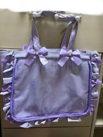 자카마트 5주년 프릴 이타백 A3 라벤더 보라색