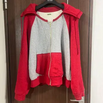 RANDY randy 24aw 빨간색 지퍼 후디 지퍼 후드티