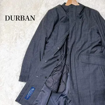 컨디션 최상 고급 DURBAN 더반 라이너 포함 스텐카라 코트 그레이