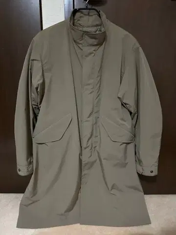 유니클로 윈드프루프 2WAY 코트 XS 브라운