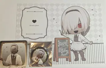 문자화 카페 특전 런치 매트 코스터 캔뱃지