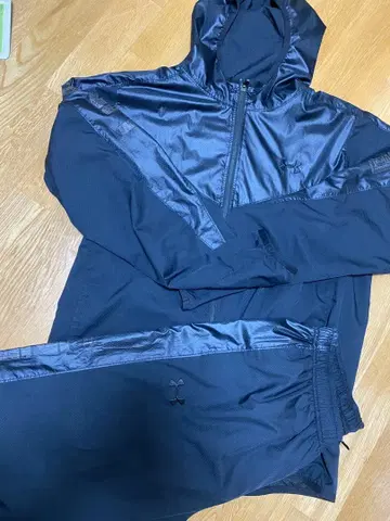 언더아머 블랙 저지 세트 XL