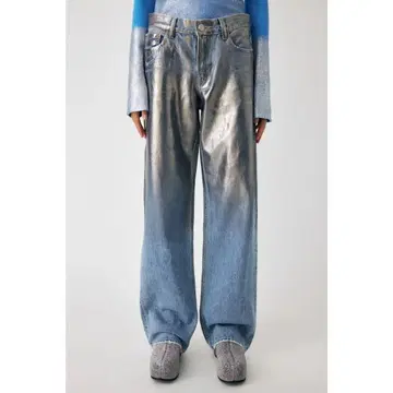 FOIL PRINT 90S 로우라이즈 스트레이트