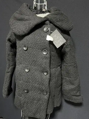 새상품 택 포함 블랙 더블 브레스트 자켓 M 사이즈