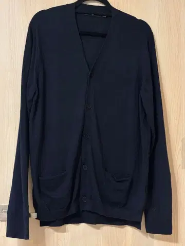 +J 울 V넥 가디건 유니클로 UNIQLO XL 네이비