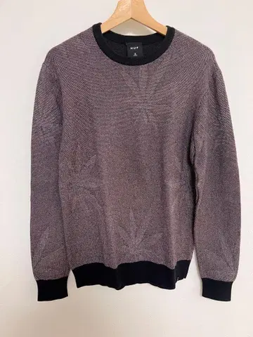 HUF 잎 무늬 니트 스웨터 S 사이즈