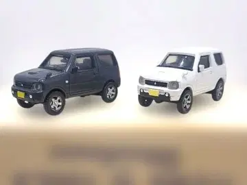 캡슐 토이 / SUZUKI 짐니 화이트 & 그레이 2대 세트