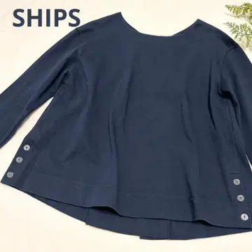 SHIPS 쉽스 티셔츠 네이비 면 100 노멀 코어 봄/여름 루즈핏