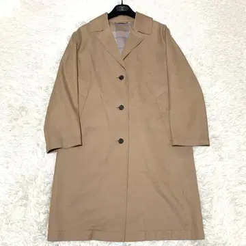 새상품급 매킨토시 런던 스텐카라 코트 허니 베이지