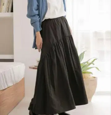 새상품 LOWRYS FARM 2WAY 캉캉 스커트 블랙