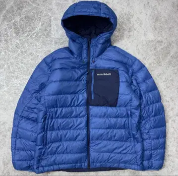 새상품급 몽벨 콜로라도 후드티 리버서블 다운 자켓 네이비 L