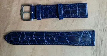 Hirsch 제뉴인 크로코 시계 벨트 18mm