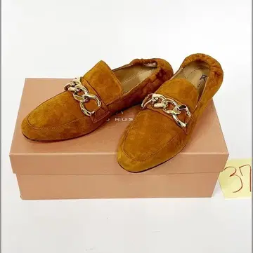 새상품 37 FABIO RUSCONI 스웨이드 로퍼 (관 fb1016)