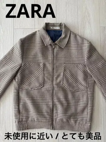 ZARA 거의 미사용 체크 무늬 테일러드 자켓