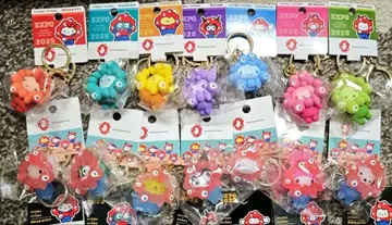 최애 컬러 클리어 컬러 미야쿠미야쿠 키링 간사이 만박 컴플리트 7종류