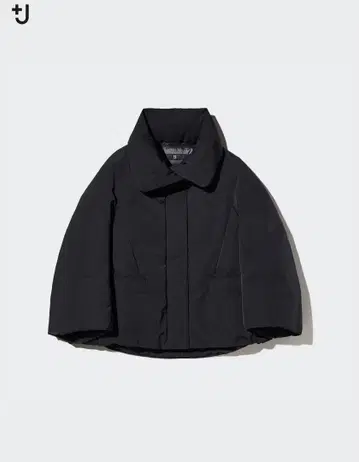 유니클로 +J 하이브리드 다운 자켓 블랙