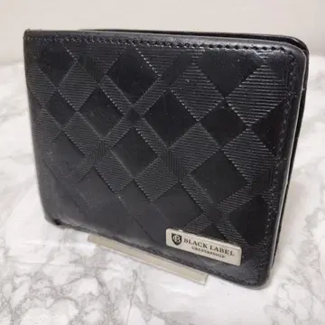 [ 인기 ] BLACK LABEL 블랙 가죽 접이식 지갑