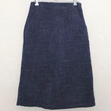 인덱스 | 몰 트위드 타이트 스커트 [M] 종아리 기장 백 밴딩 워셔블