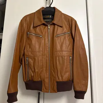 HYSTERIC GLAMOUR 브라운 가죽 자켓 S