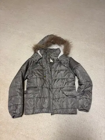 AS KNOW AS. 그레이 후드 부착 자켓