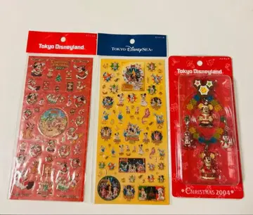 도쿄 디즈니 크리스마스 2004 스트랩+스티커 세트