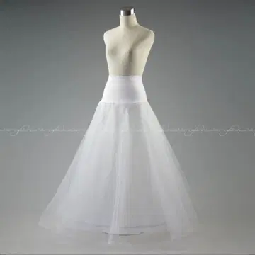 1단 파니에 A라인 드레스