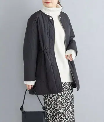[ SHIPS ] 발수 가공 손세탁 가능 퀼팅 미디 코트 36 사이즈