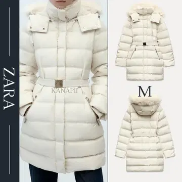 WIND PROTECTION 세미롱 기장 후드 부착 다운 자켓