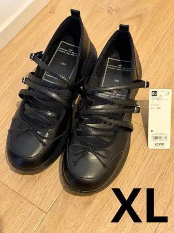 GU rokh 멜리제인 신발 블랙 XL
