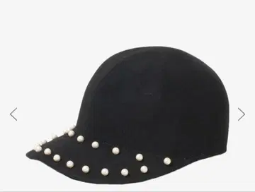서드 매거진 FERRUCCIO 펄 장식 블랙 캡