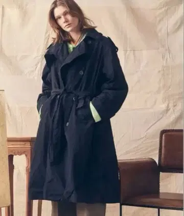 ROYAL AIR VENTILE 프라임 오버 트렌치코트