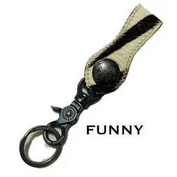 FUNNY 파니 루프 홀더 키링 송치 가죽