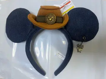 디즈니 미키 데님 웨스턴 머리띠