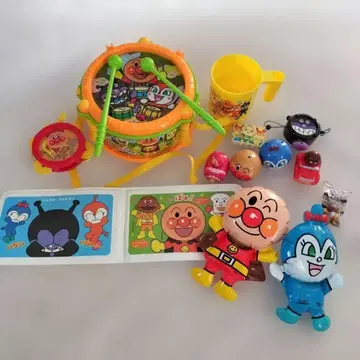 호빵맨 우리 아이 천재 드럼과 모음 세트