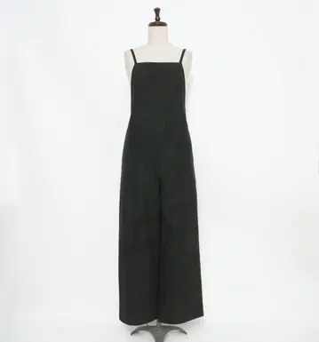 새상품급 GALERIE VIE 페이크 스웨이드 올인원 블랙 사이즈 36