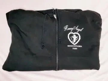 Honey Cinnamon 엔젤 프레임 지퍼 후드티