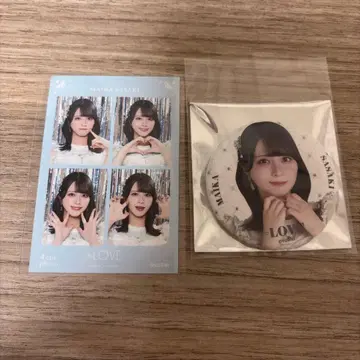 =LOVE 이코러브 사사키 마이카 4컷 캔뱃지 보석 의상