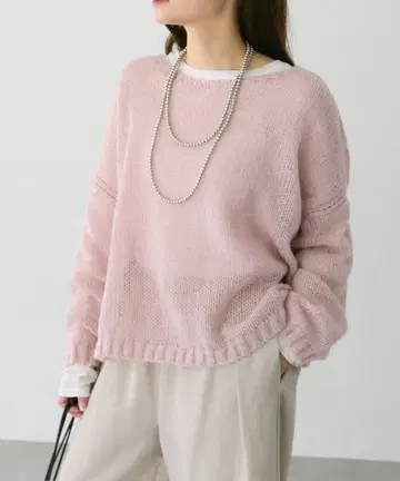 pualcecin 3G 드롭 천축 니트 풀오버